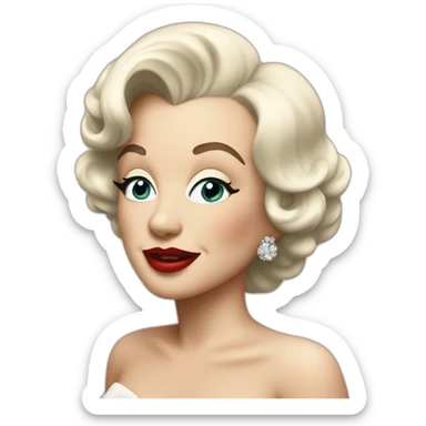 marylin monroe sticker