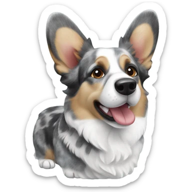 Welsh Corgi Cardigan Blue merle sticker