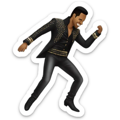 Romeo santos dance like Michael Jackson sticker