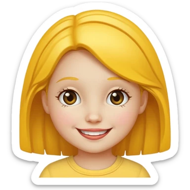 Little Miss Sunshine character sticker