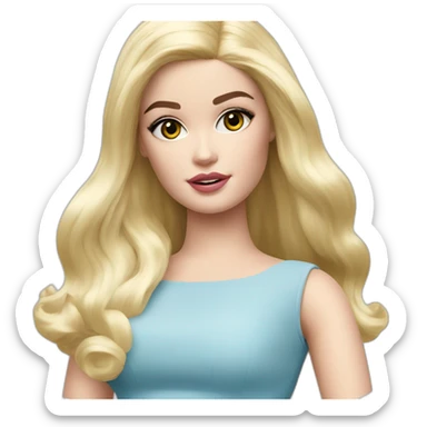 Barbie Ferreira blond sticker