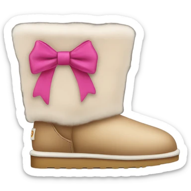 Uggs with bows sticker