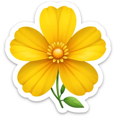 sarı çiçek sticker
