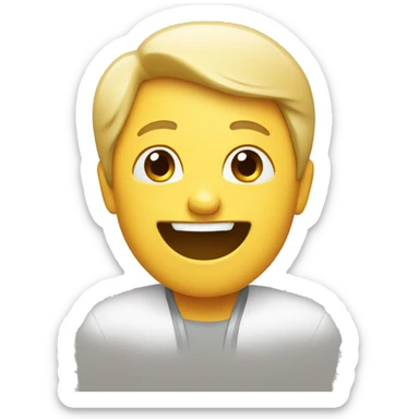 greeting waving happy person sticker