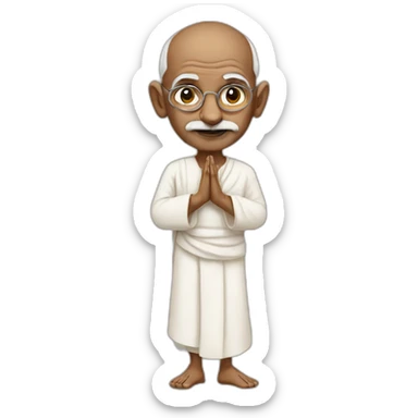 Gandhi sticker