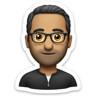 Armenian guy in glasses  sticker