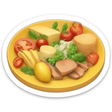 plate of food sticker
