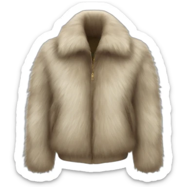fur jacket sticker
