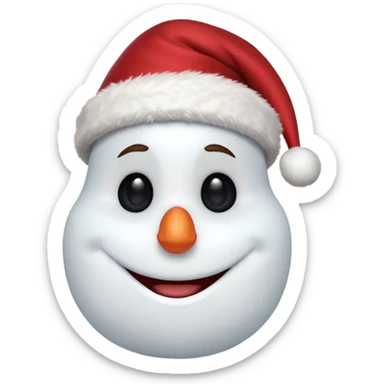 olaf with christmas hat sticker