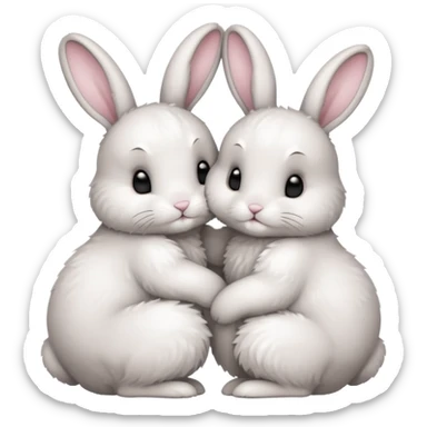 Bunny love sticker