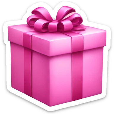 Pink Christmas gift sticker