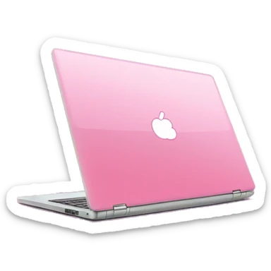 sparkling pink laptop sticker