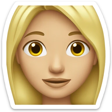 blonde Girl healthy sticker