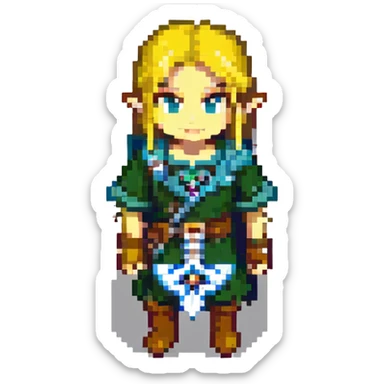 glide from zelda tears of tears kigdom sticker