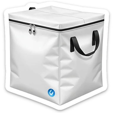 white Thermal Delivery Bags sticker