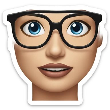 :Margot Robbie: glasses  sticker