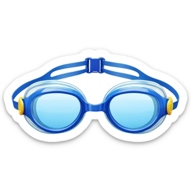 Swim goggles sticker