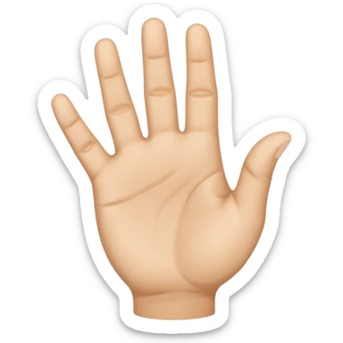 The Arabic hand gesture of “Khod” sticker