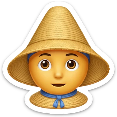 rice hat sticker