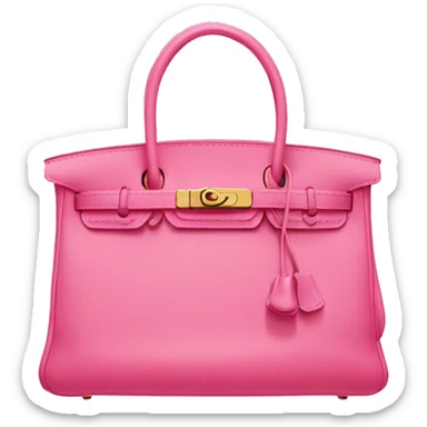 Pink Hermes bag sticker