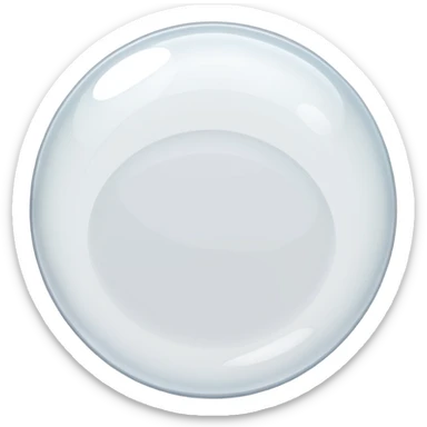white empty transparent bubble sticker