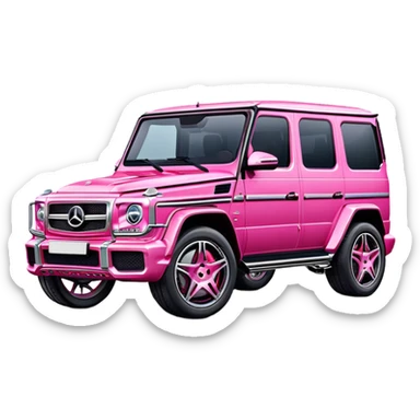 Pink mercedes g63 sticker