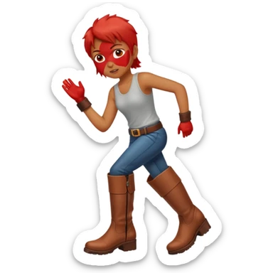 Long boots that is extremely humid and heat inside  sticker