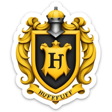 Hufflepuff crest sticker