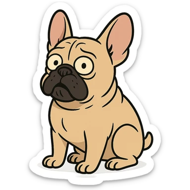 French bulldog sticker