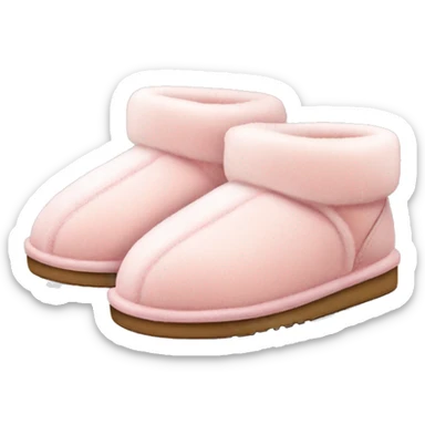 light pink ugg slippers  sticker