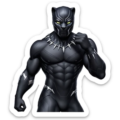 Black panther sticker