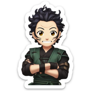 Tanjiro Kamado Demon SLayer sticker