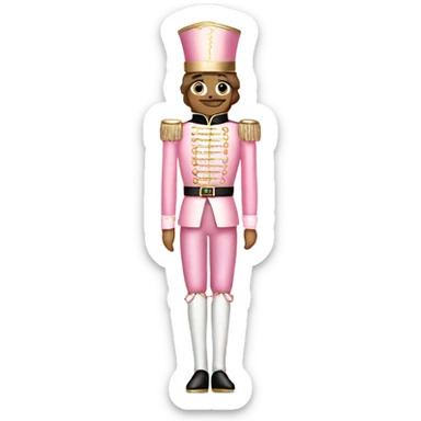 Soft pink nutcracker fullbody sticker