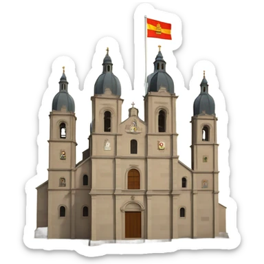 catedral de santiago de compostela, fachada del obradoiro sticker