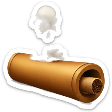 a bag of flour smokes a cigar sticker