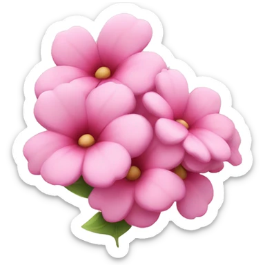 Love pink flowers sticker