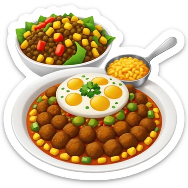 Delicious Ethiopian food sticker