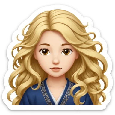 Calligraphy Girls sticker