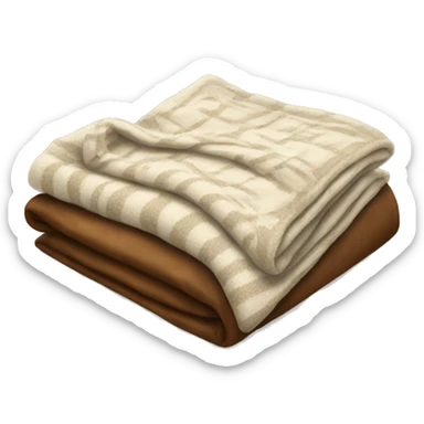 Realistic blanket sticker