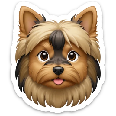 yorkie dog  sticker