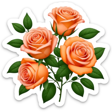 Rosa Lilien und orangene Pfingstrosen sticker