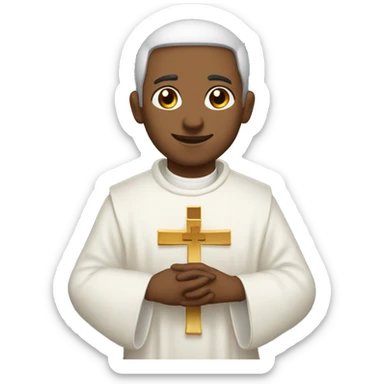 sacerdote con cruz sticker