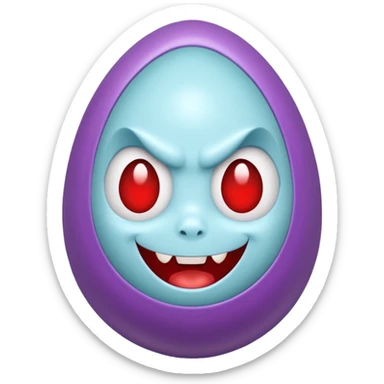 vampire easter egg cute sticker