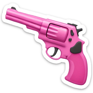 Pink gun  sticker