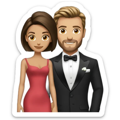 posh and becks sticker