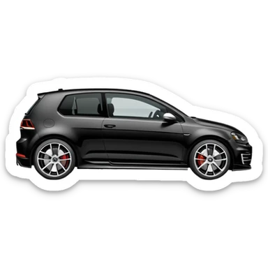 Black Edition Golf R MK7 on the side sticker