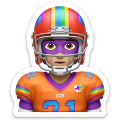 A LGBTQ American football player more LGBTQ  sticker