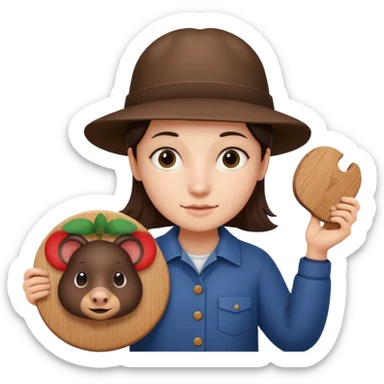 a mole for twitch chanel more realistic and she take a board escribe on GG or  sticker