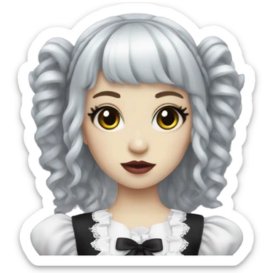gothic lolita doll sticker