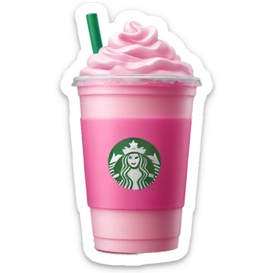 Starbucks pink drink sticker